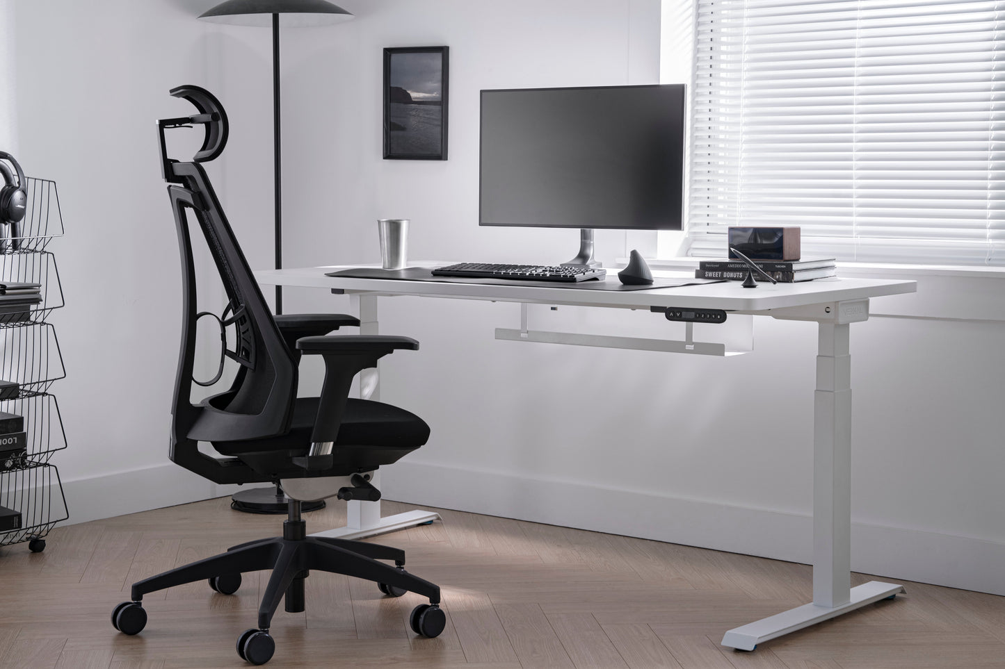 Vernal Standing Desks - White/White