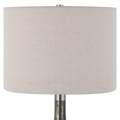 Minimalistic Contour table lamp featuring a slim extruded aluminum frame with integrated wood or fabric interior, soft LED illumination, glare‑free glow, and a USB charging port—forming both functional light and artful storage-3