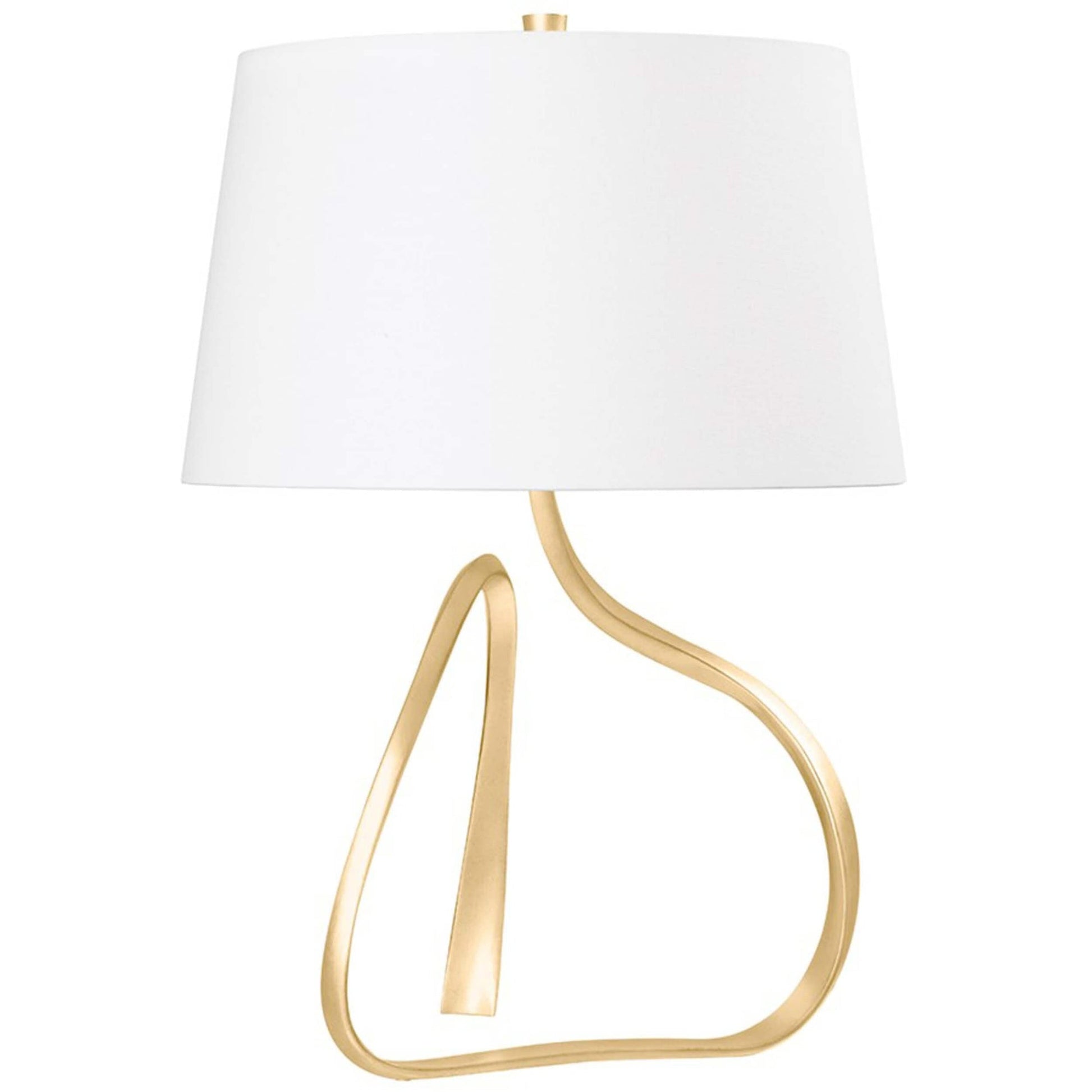 Ceramic table lamp with sculptural, flowing base and soft glow effect—elegant form that radiates ambient light and artistic charm-3